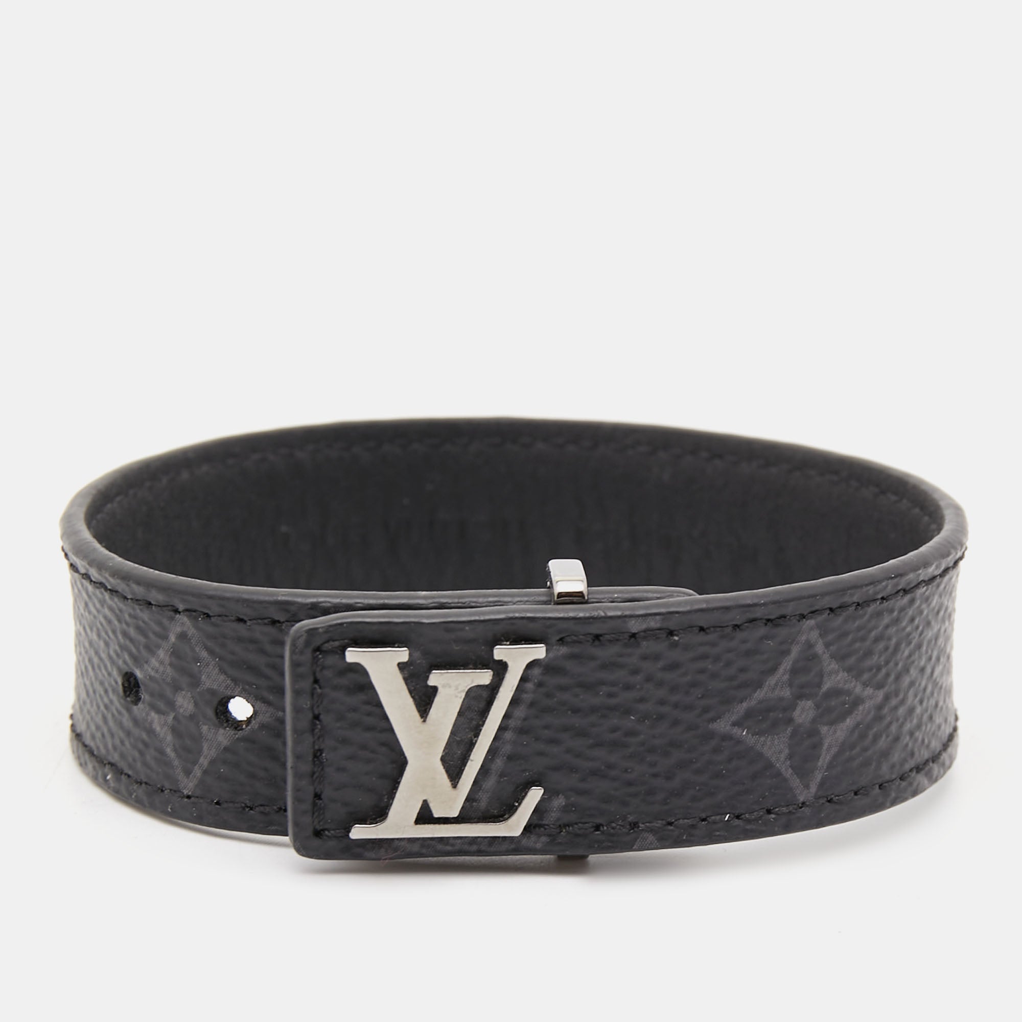 Louis Vuitton Slim bracelet-Black with silver buckle, in Bexleyheath,  London