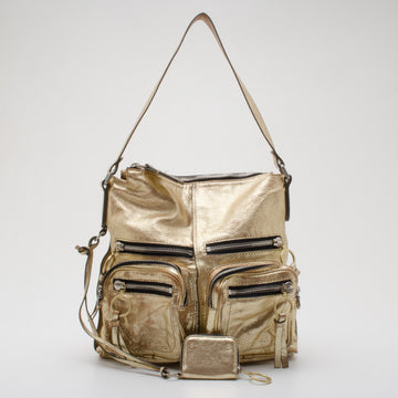 Chloe Metallic Gold Large Shoulder Bag