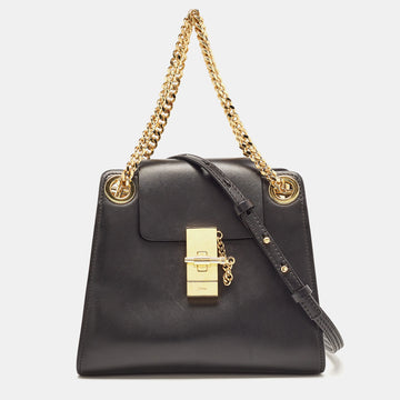 CHLOE Black Leather Mini Annie Shoulder Bag