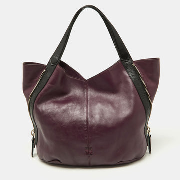 GIVENCHY Purple/Black Double Sided Zip Hobo