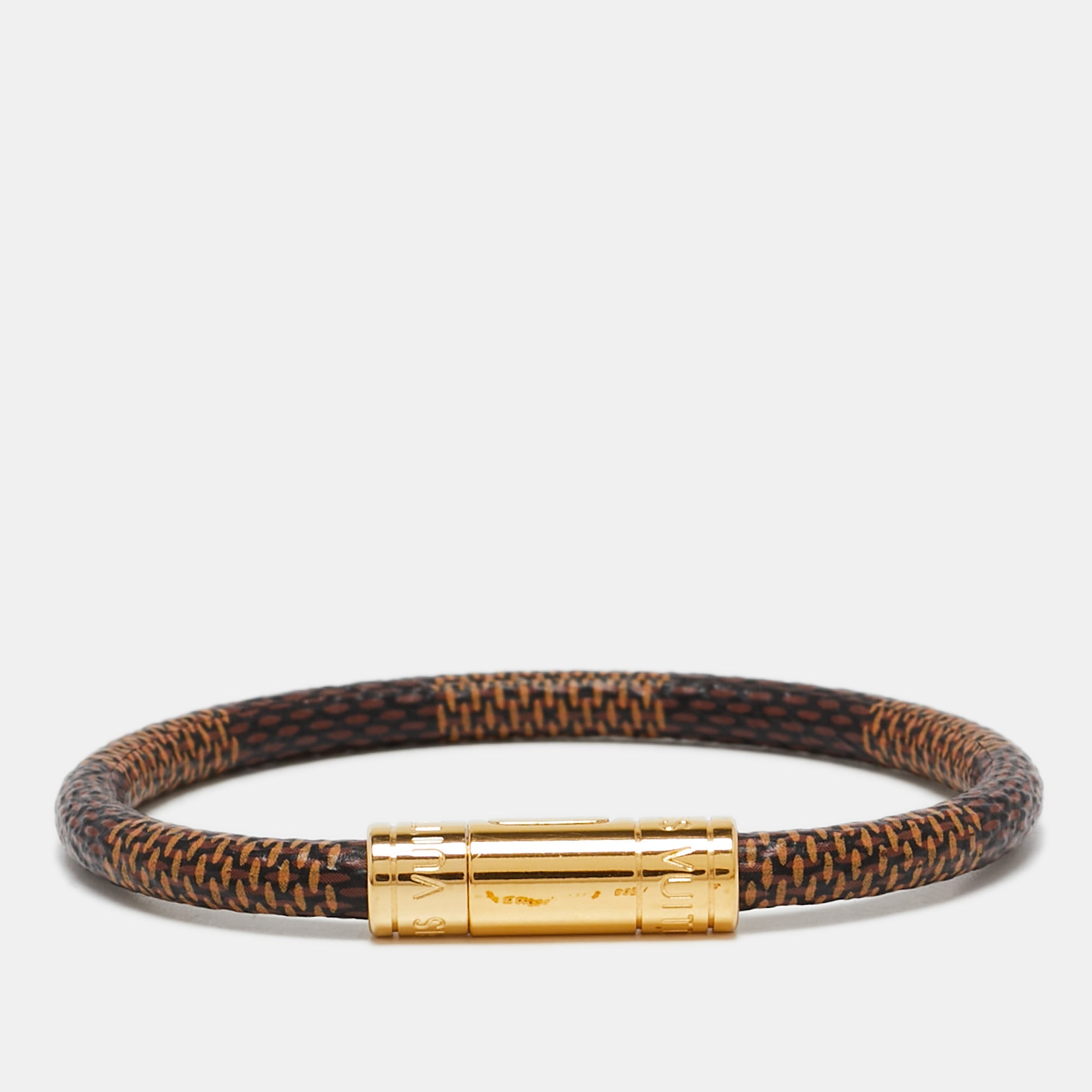 Louis Vuitton Keep It Bracelet Damier Ebene Brown Cloth ref.888209 - Joli  Closet