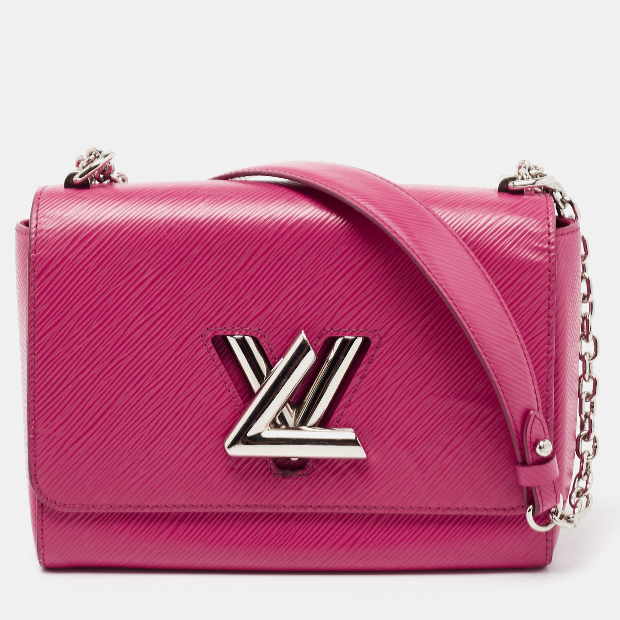 Louis Vuitton Fuchsia Epi Leather Twist MM Bag