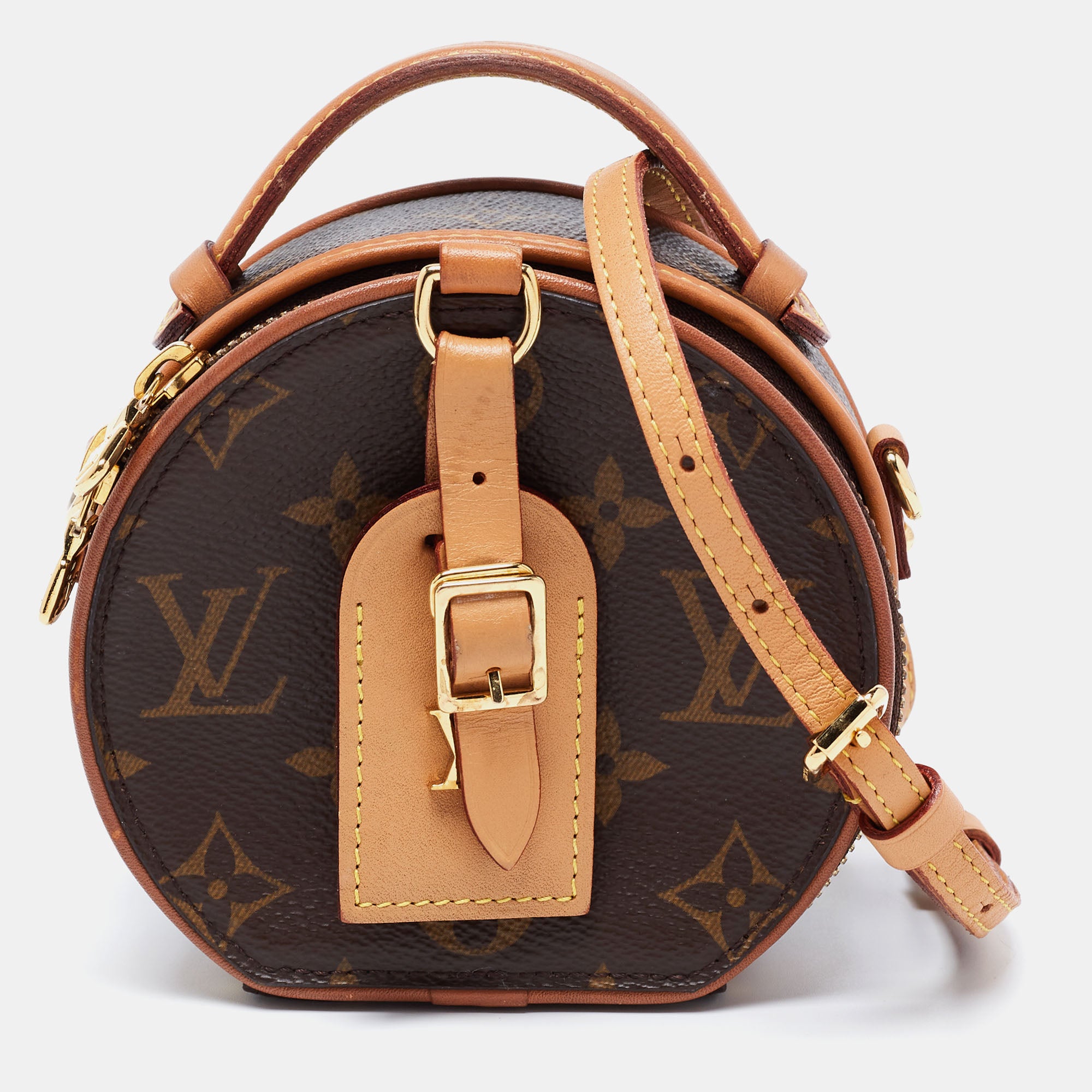 Louis Vuitton Monogram Petite Boite Chapeau Crossbody Bag – On Que Style