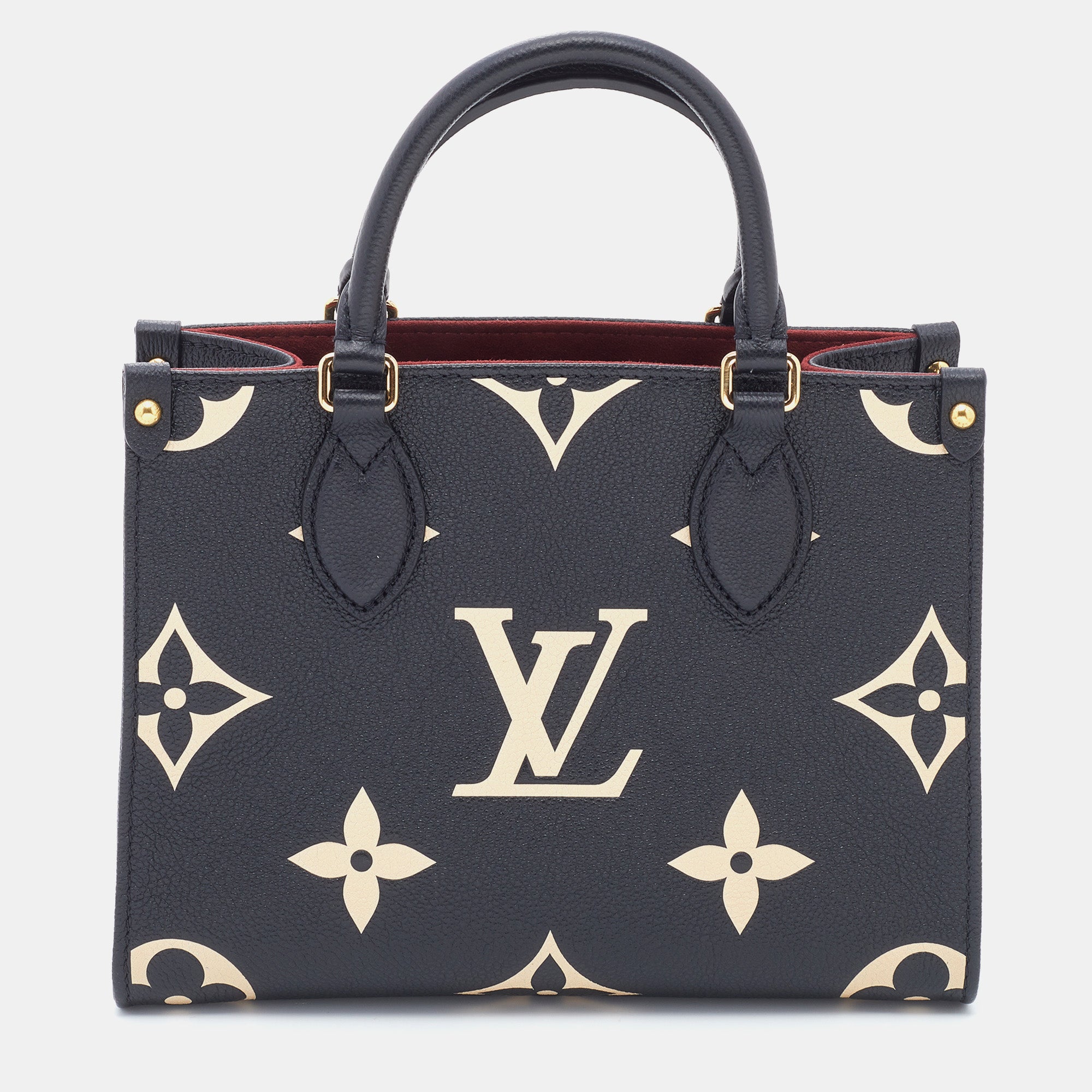Louis Vuitton Onthego Empreinte PM Black in Leather with Gold-tone