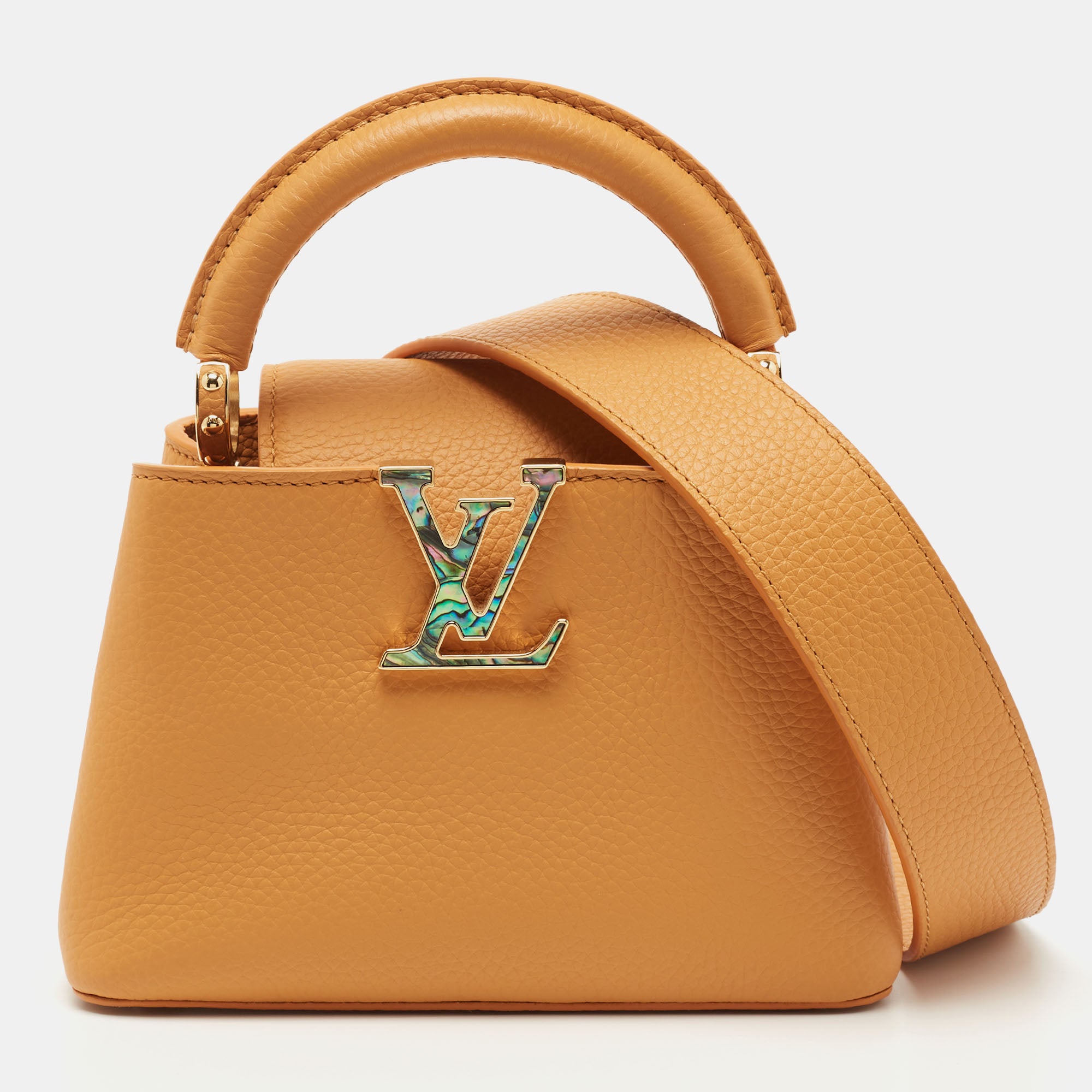 Louis Vuitton Mini Black Capucines Gold Monogram Flower Handbag - PreLoved  Treasures