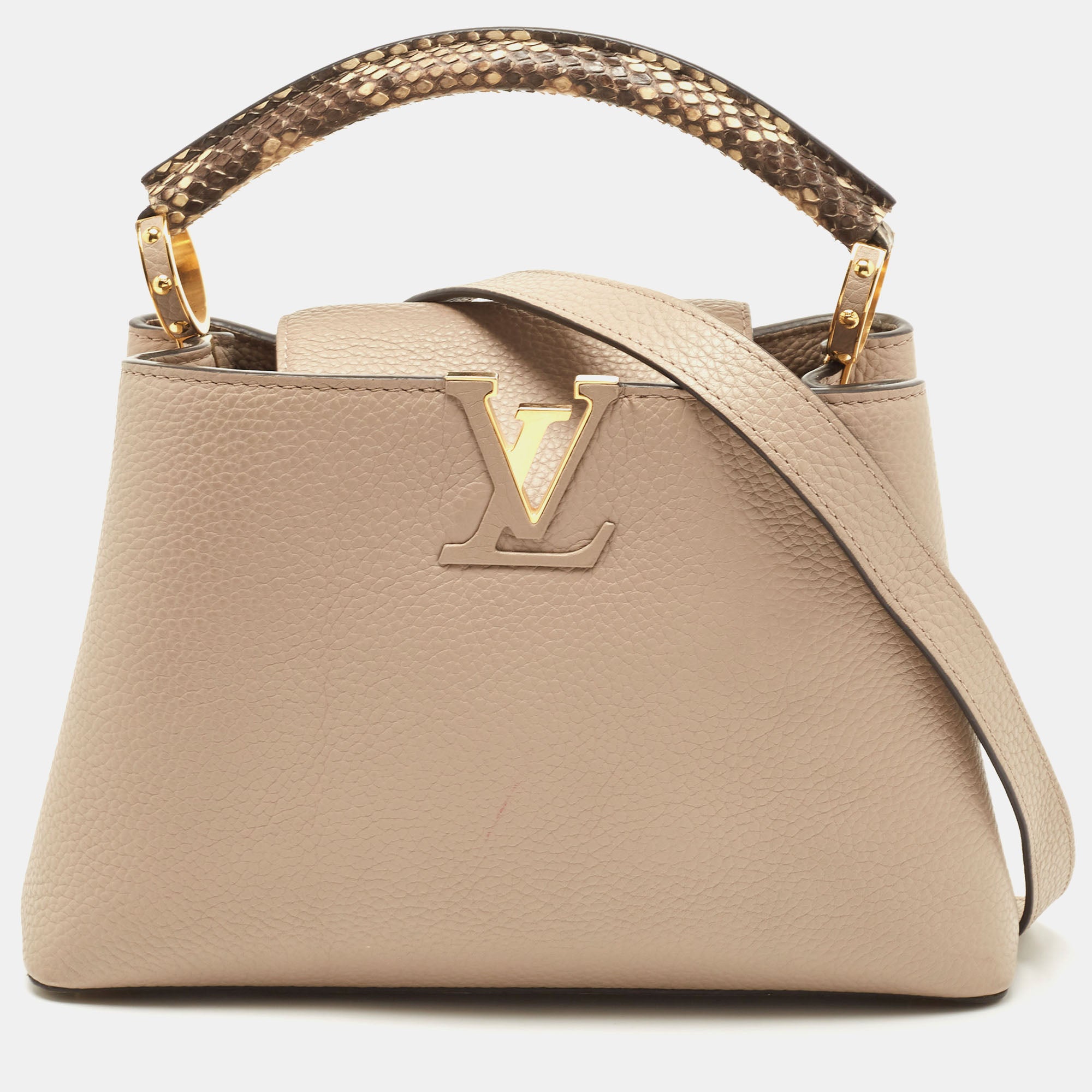 Louis Vuitton Capucines Bag BB Lilas in Taurillon Leather with