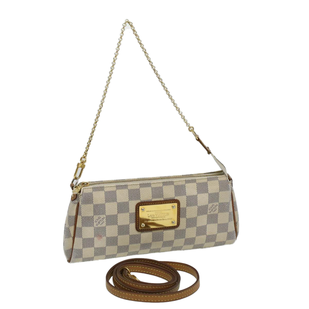 Louis Vuitton Damier Azur Eva Shoulder Bag N55214 LV Auth RH306