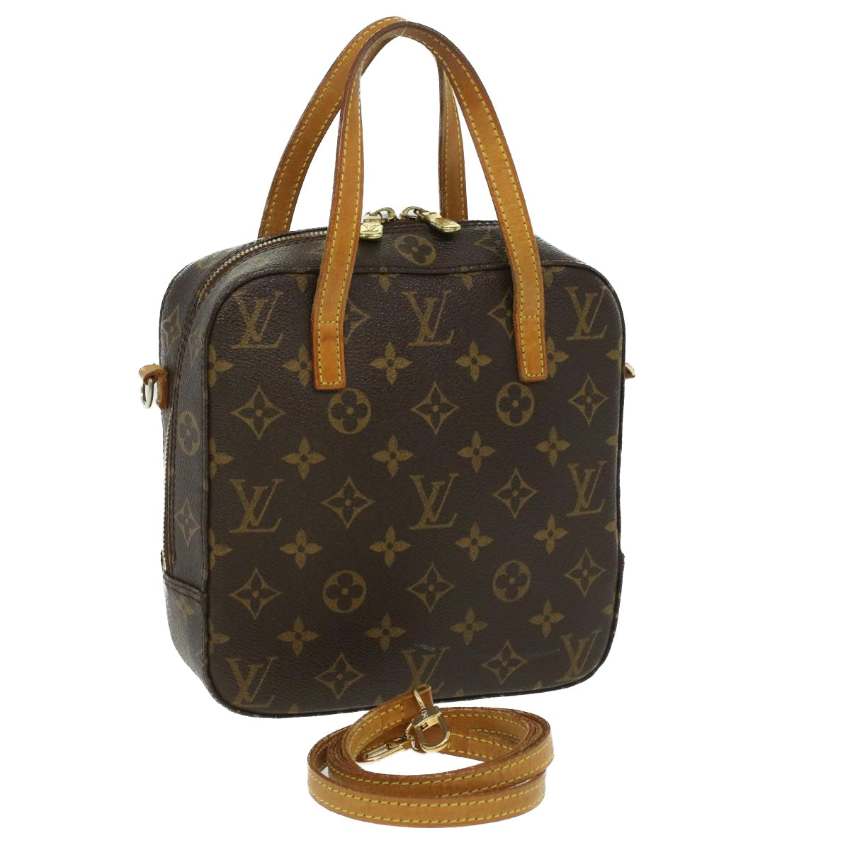 Louis Vuitton Monogram Spontini Hand Bag M47500 LV Auth ro672