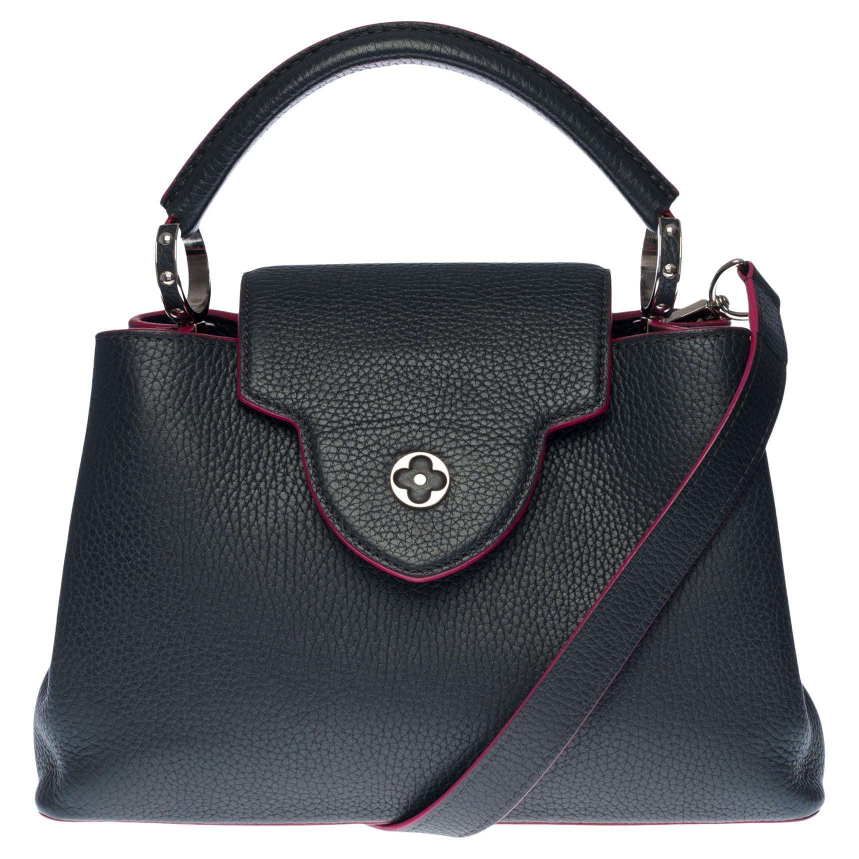 Louis Vuitton LV SHW Capucines BB Shoulder Handbag M57501 Calfskin White  Blue