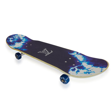 LOUIS VUITTON Blue Monogram Bandana Tie Dye Skateboard