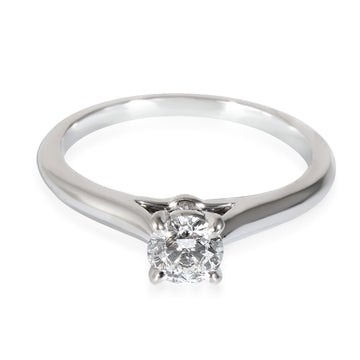 CARTIER 1895 Diamond Engagement Ring in Platinum E VS2 0.31 CTW
