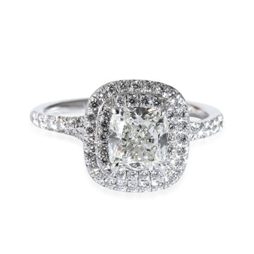 TIFFANY & CO. Soleste Engagement Ring in Platinum H VVS2 1.5 CTW