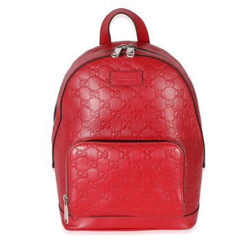 GUCCI Hibiscus ssima Small Signature Day Backpack