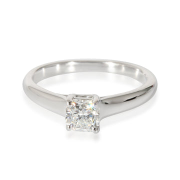 TIFFANY & CO. Lucida Diamond Engagement Ring in Platinum E VS2 0.52 CTW