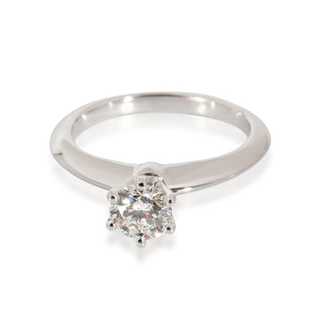 TIFFANY & CO. Solitaire Engagement Ring In Platinum .40 CTW.