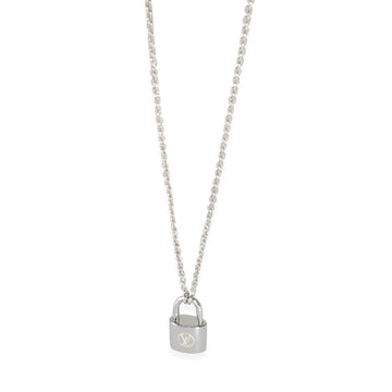 LOUIS VUITTON Lockit Pendant on Chain in Sterling Silver