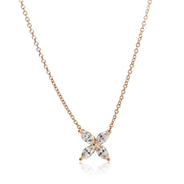 TIFFANY & CO. Victoria Diamond Pendant in 18K Rose Gold 0.46 CTW