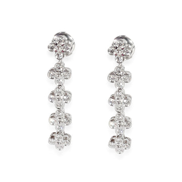 TIFFANY & CO. Lace Diamond Long Drop Earrings in Platinum 0.8 CTW