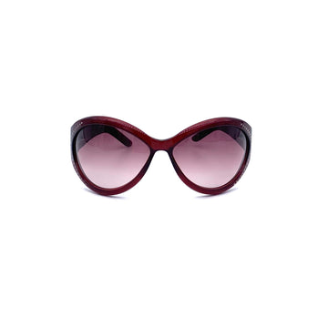 SAINT LAURENT Yves Saint Laurent Acetate Sunglasses with Rhinestones
