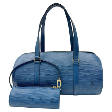 LOUIS VUITTON Epi Soufflo Handbag Tote Bag M52222G MI1915 Blue Ladies