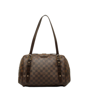 LOUIS VUITTON Damier Rivington GM Handbag Shoulder Bag N41158 Brown PVC Leather Women's