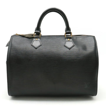LOUIS VUITTON Epi Speedy 30 Handbag Boston Bag Leather Noir Black M59022