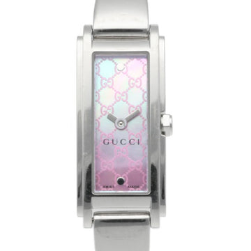 GUCCI Watch Stainless Steel 109 Quartz Ladies  Bangle Pink Shell Dial
