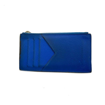 LOUIS VUITTON Wallet/Coin Case Taiga Coin Card Holder M80987 Blue Men's