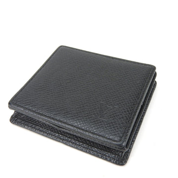 LOUIS VUITTON Wallet/Coin Case Porte Monnaie Boite M30382 Taiga Ardoise Black Compact Accessory Coin Purse Men's