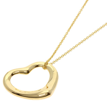 TIFFANY Heart Necklace K18 Yellow Gold Women's &Co.