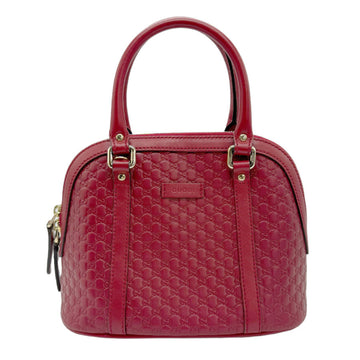 GUCCI Handbag Shoulder Bag Micro ssima Leather Dark Red Light Gold Women's 449654 z0807