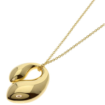 TIFFANY & Co. Double Teardrop Necklace, 18K Yellow Gold, Women's,