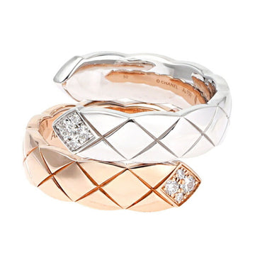 CHANEL Coco Crush Large K18PG Pink Gold K18WG White Ring
