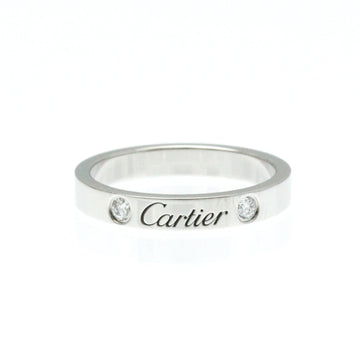 CARTIER C De  Wedding Ring Platinum Fashion Diamond Band Ring Silver