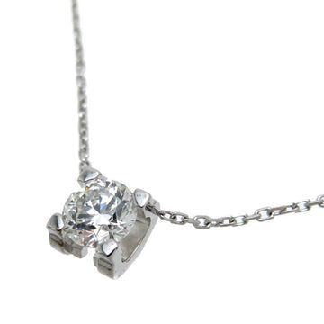 CARTIER 0.58ct Diamond C de Women's Necklace N7405500 750 White Gold