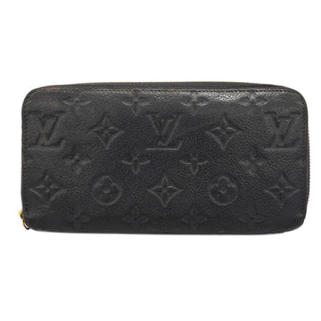 LOUIS VUITTON Long Wallet Monogram Empreinte Zippy M61864 Noir Men's Women's
