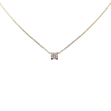 CARTIER C de necklace for women, diamond, K18YG, 2.4g, 750, 18k yellow gold, single stone, A2230511