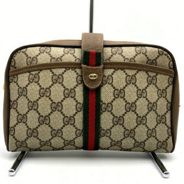 GUCCI Clutch Bag Old Sherry Line Brown GG Supreme Canvas 89 02 055  ITJCMH7PFZNK