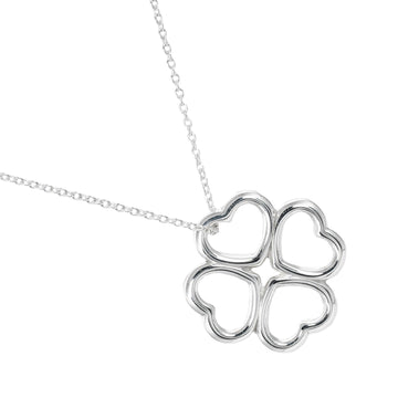 TIFFANY&Co. Heart Clover Necklace 925 Silver Approx. 4.5g I112223049