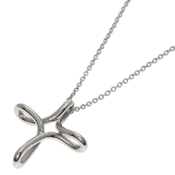 TIFFANY & Co. Infinity Cross Necklace, Platinum PT950, Women's,