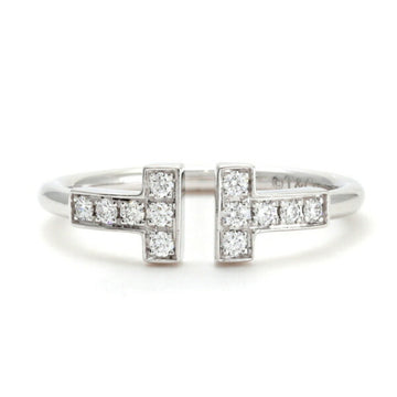 TIFFANY T diamond wire ring in 18k white gold