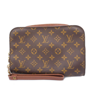 LOUIS VUITTON Clutch Bag Monogram Orsay M51790 Brown Ladies