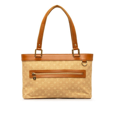 LOUIS VUITTON Monogram Lucille PM Handbag Shoulder Bag M92684 Beige Brown Canvas Leather Women's