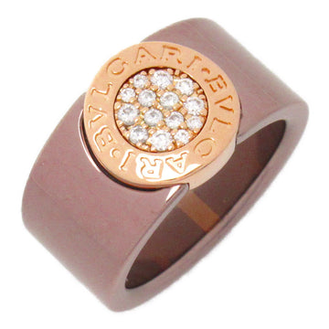 BVLGARI bulgari bulgari diamond ring Ring Clear K18PG[Rose Gold] metal Clear