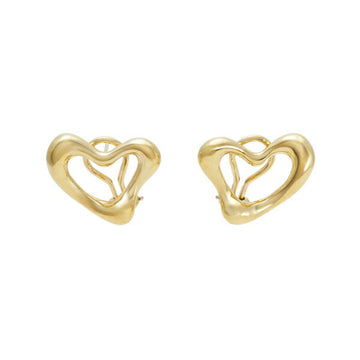 TIFFANY Heart Elsa Peretti 18K Yellow Gold Earrings