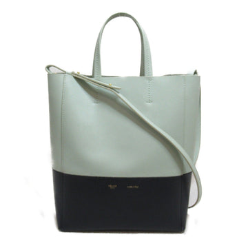 CELINE Small Cabas Tote Bag Green leather