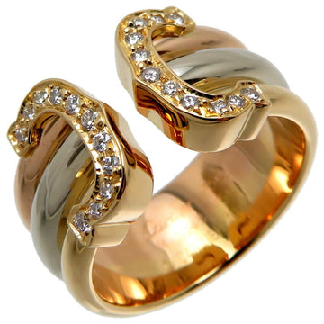 CARTIER #50 2C Diamond Ladies Ring, 750 Yellow Gold, Size 10