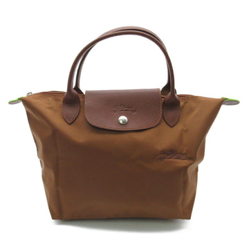 LONGCHAMP Le Pliage Green S Top Handbag Brown Cognac recycled polyamide canvas L1621919504