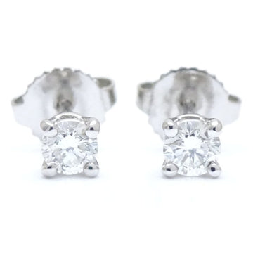 TIFFANY&Co.  Diamond Earrings, Single Diamond, Pt950 Platinum 291501