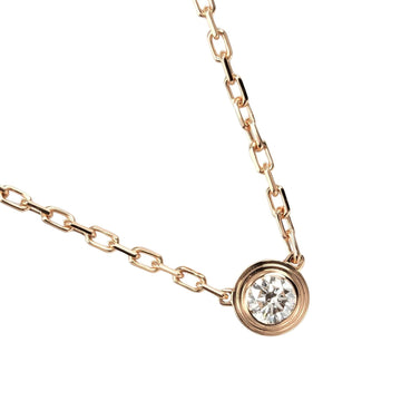 CARTIER Damour Diamant Leger SM Necklace Top 4.5mm K18 PG Pink Gold Diamond Approx. 2.81g I122924061